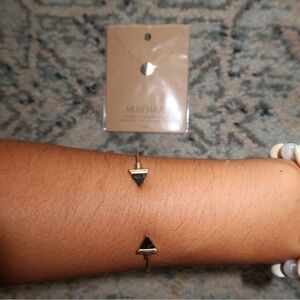 Matching bracelet and necklace combo